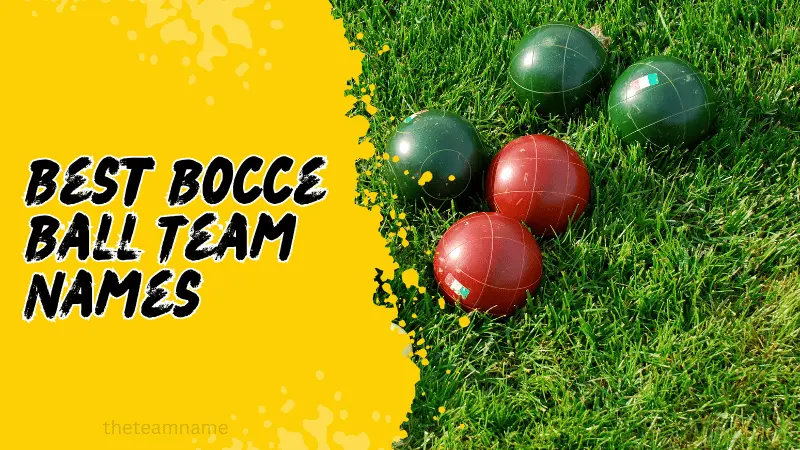 bocce ball team names